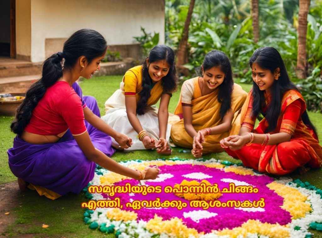 Kerala chingam 1 Happy New Year Wishes