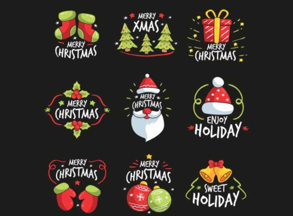 christmas stickers