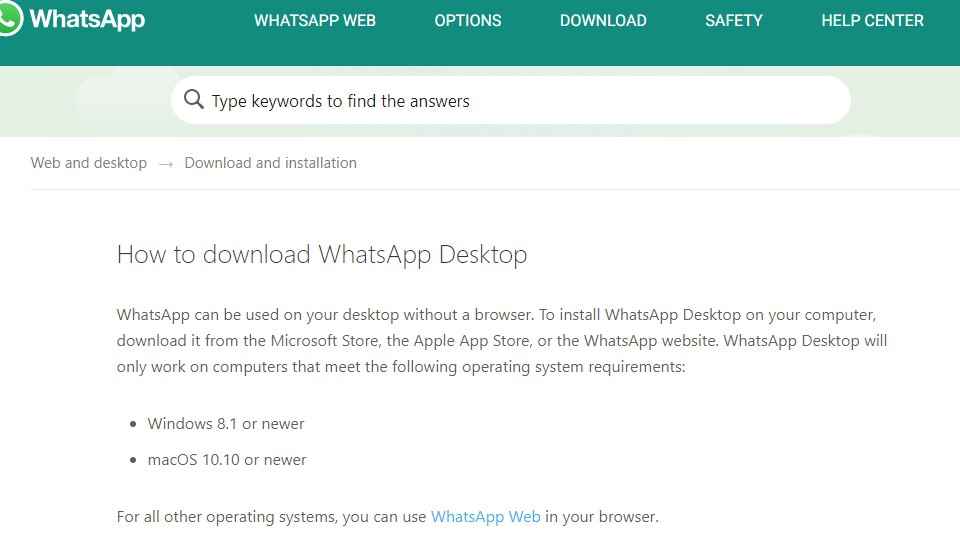 How to Install WhatsApp web app