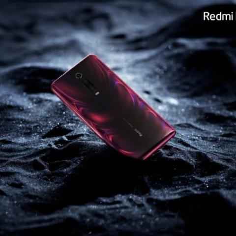 Redmi K20 official image leaks confirming triple rear cameras, Flame Red gradient colour