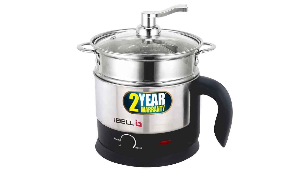 Top electric kettles with steamer