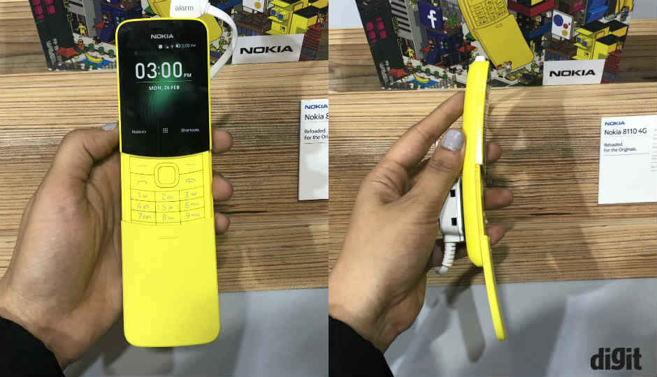 Nokia 8110 4G A.K.A ‘Banana Phone’ launched in India at Rs 5,999