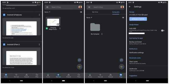 turn off google drive dark mode