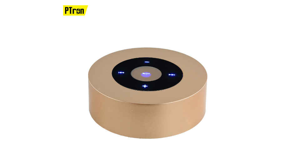 PTron Sonor Bluetooth mini speaker with 360 degree surround sound launched at Rs 999