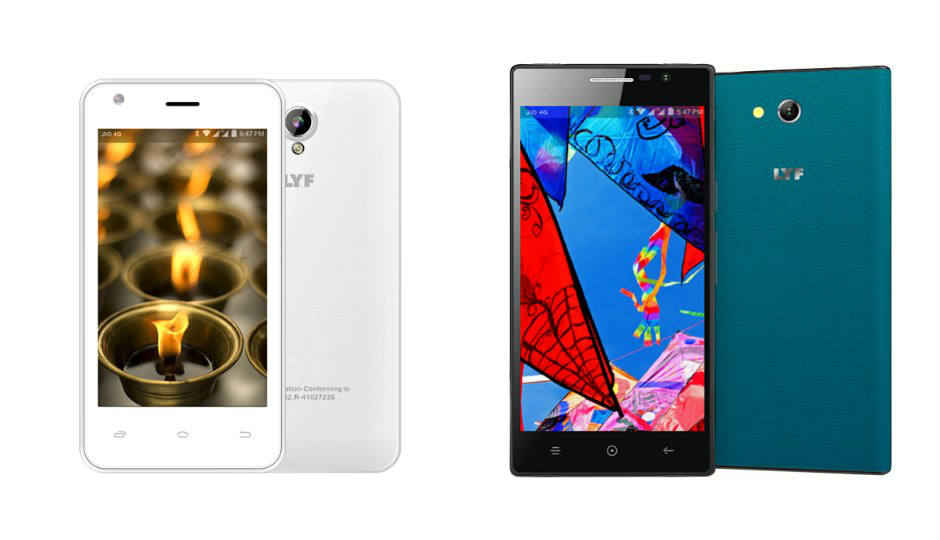 Reliance LYF Flame 2, Wind 4 phones launched at Rs. 4,799, Rs. 6,799