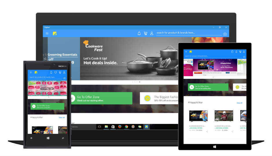 Flipkart launches universal app for Windows 10
