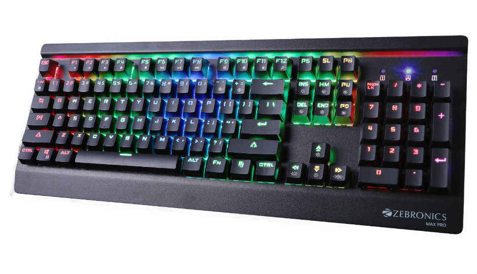 Zebronics launches Max Pro keyboard with RGB backlight at Rs 3,999
