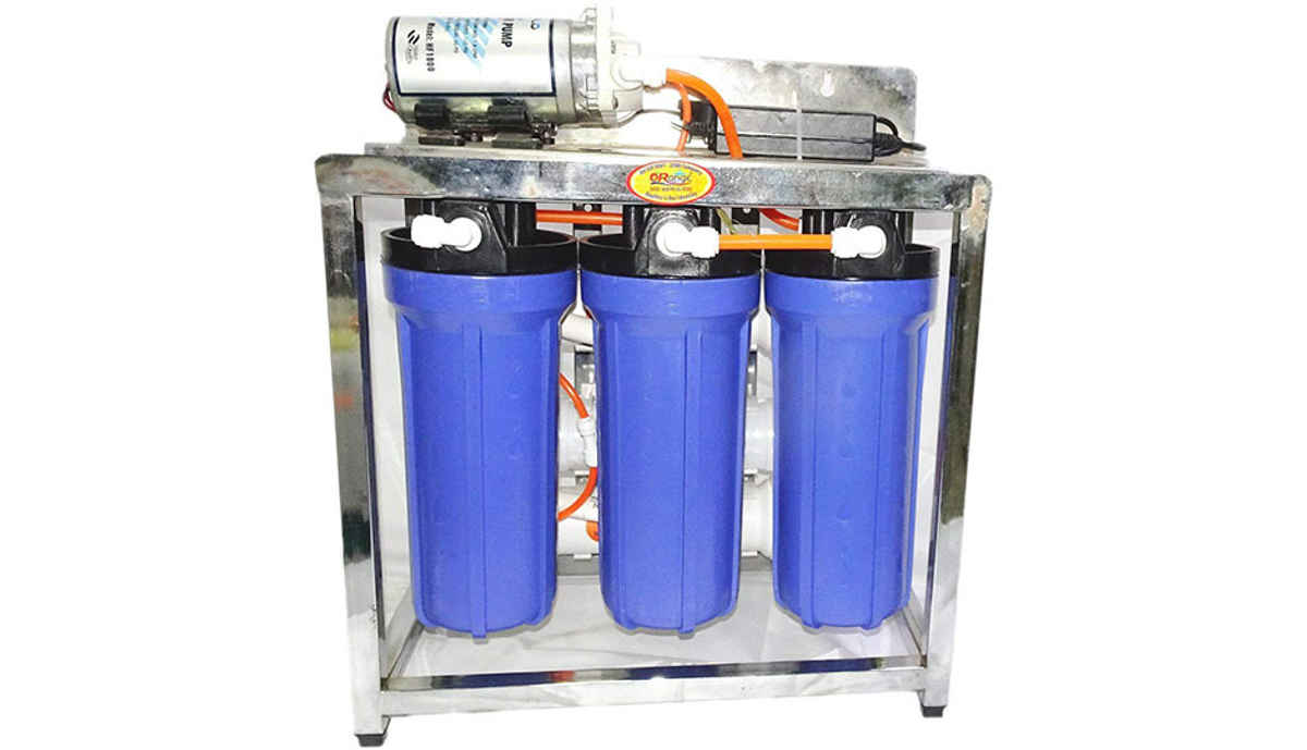 Orange 25 LPH RO Water Purifier (SS Skid 25 RO Water Purifier (-)