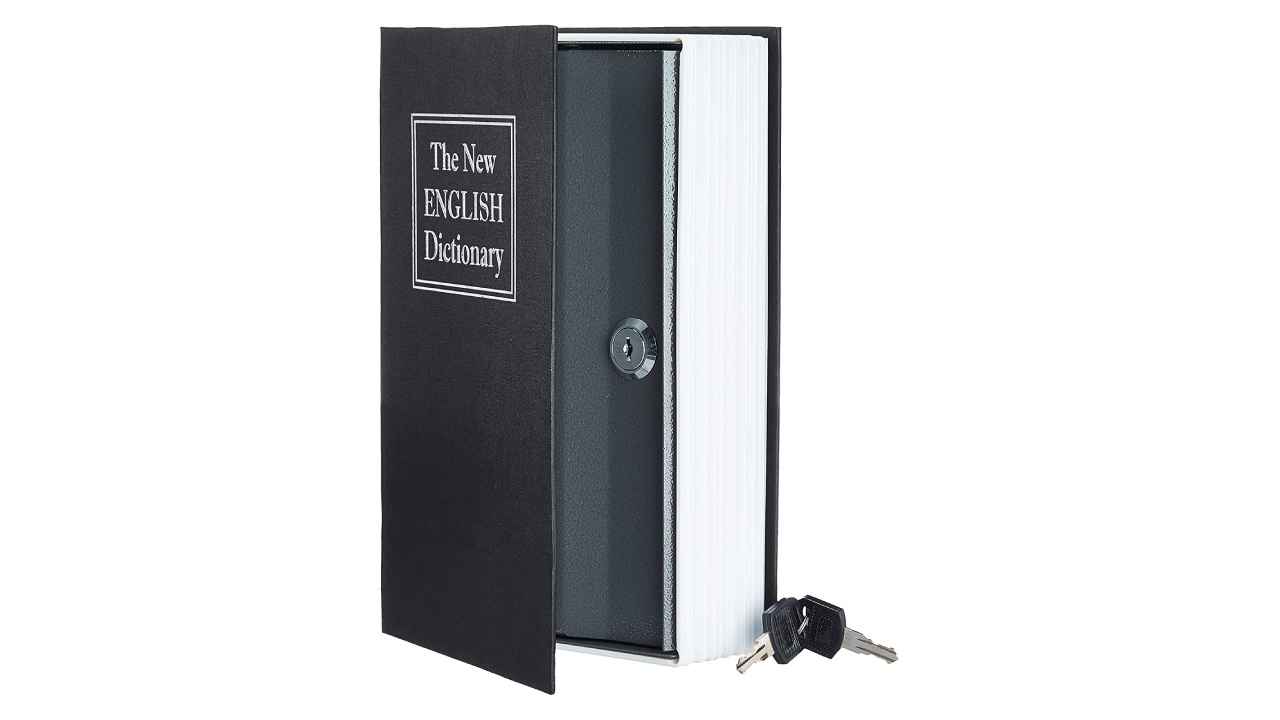 Book safes that can be disguised as hardbound books