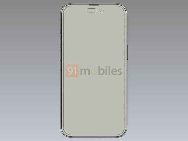 iPhone 14 Pro CAD renders