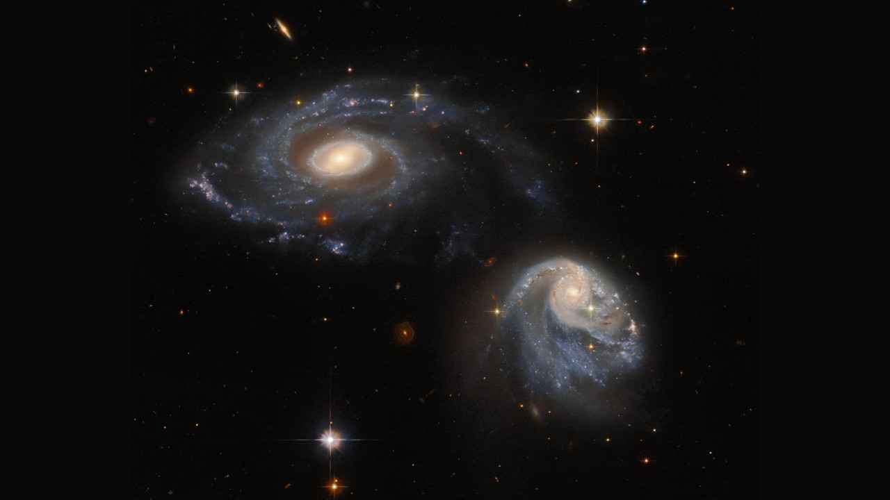NASA’s Hubble captures spectacular pair of interacting galaxies