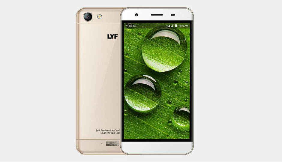 LYF वाटर 11 स्मार्टफ़ोन 3GB रैम के साथ लॉन्च, कीमत Rs. 8,199