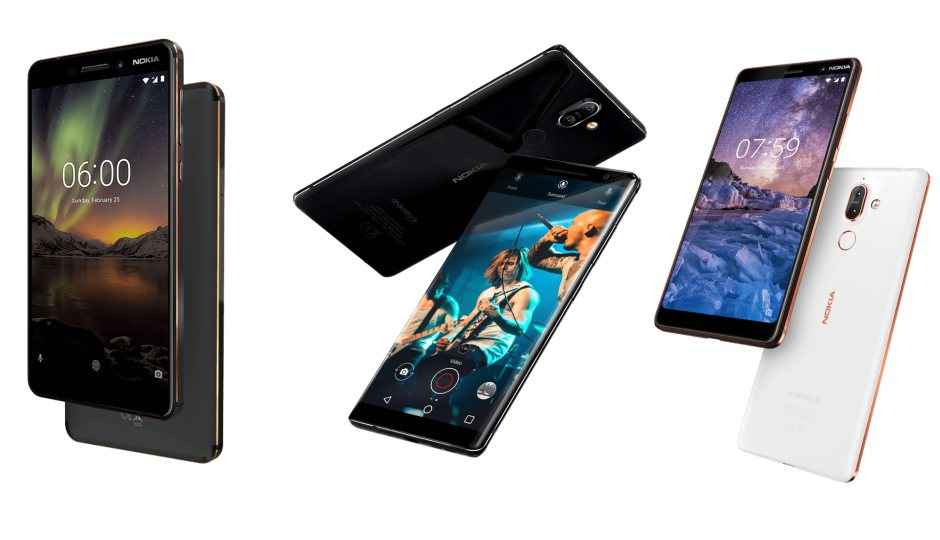 Nokia 6 (2018), Nokia 7 Plus और Nokia 8 Sirocco स्मार्टफोंस भारत में हुए लॉन्च, जानें कैसे हैं इनके स्पेक्स और फीचर्स