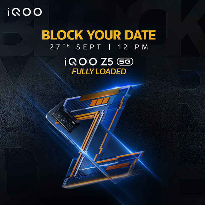 iQOO Z5 is set for India launch.