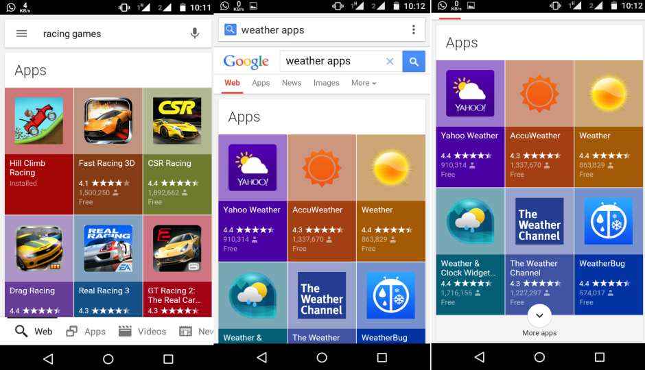 Google rolls out a new, colorful app search results layout on mobile