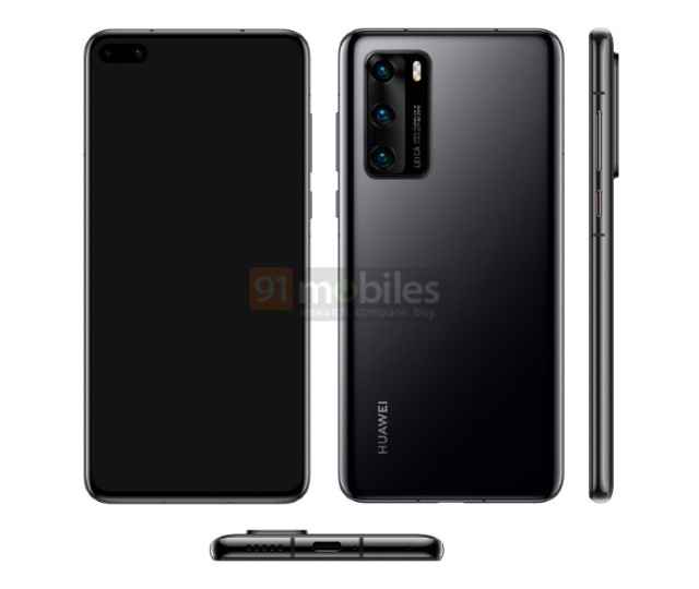 Huawei P40 render