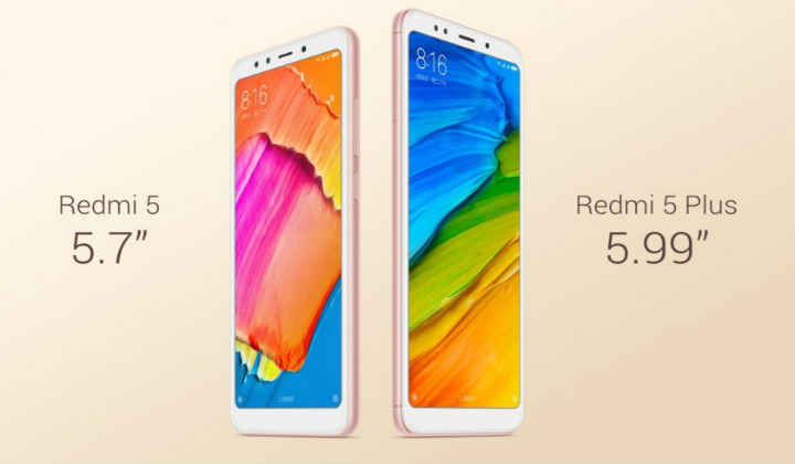 ಇದು Xiaomi ಯಾ ಎರಡು ಹೊಸ ಸ್ಮಾರ್ಟ್ಫೋನ್ Redmi 5 ಮತ್ತು Redmi ಪ್ಲಸ್ ಪ್ರಾರಂಭಿಸಿದೆ.