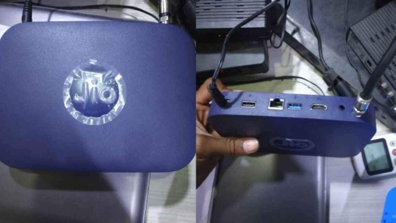 Reliance Jio smart hybrid set top box leaked, new hands-on images appear
