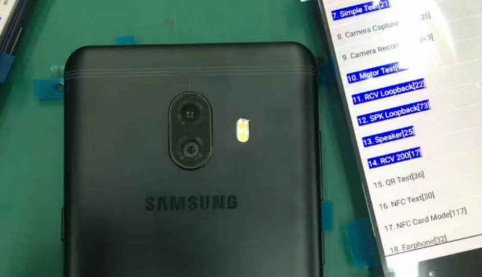 Samsung Galaxy C10 image leaked, shows dual camera setup, Bixby button