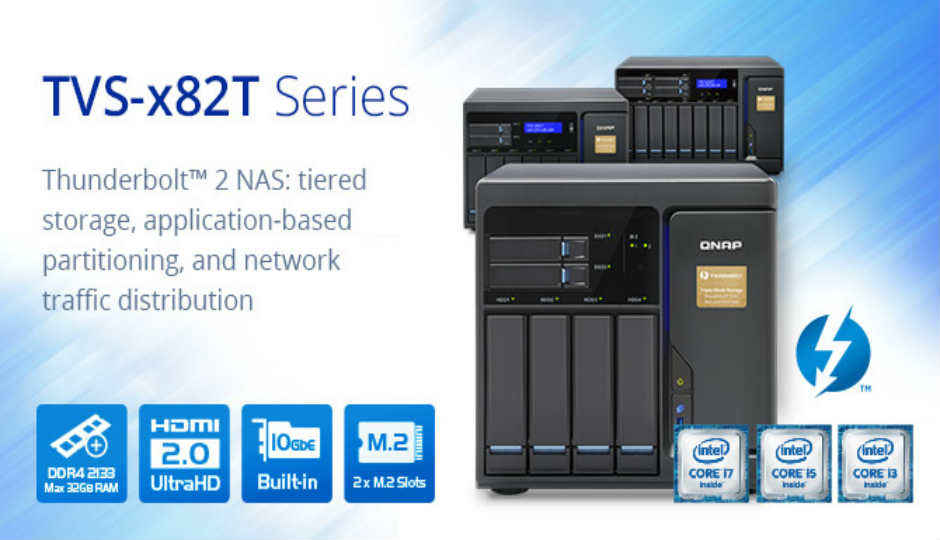 QNAP releases next generation Thunderbolt 2 NAS TVS-x82T series