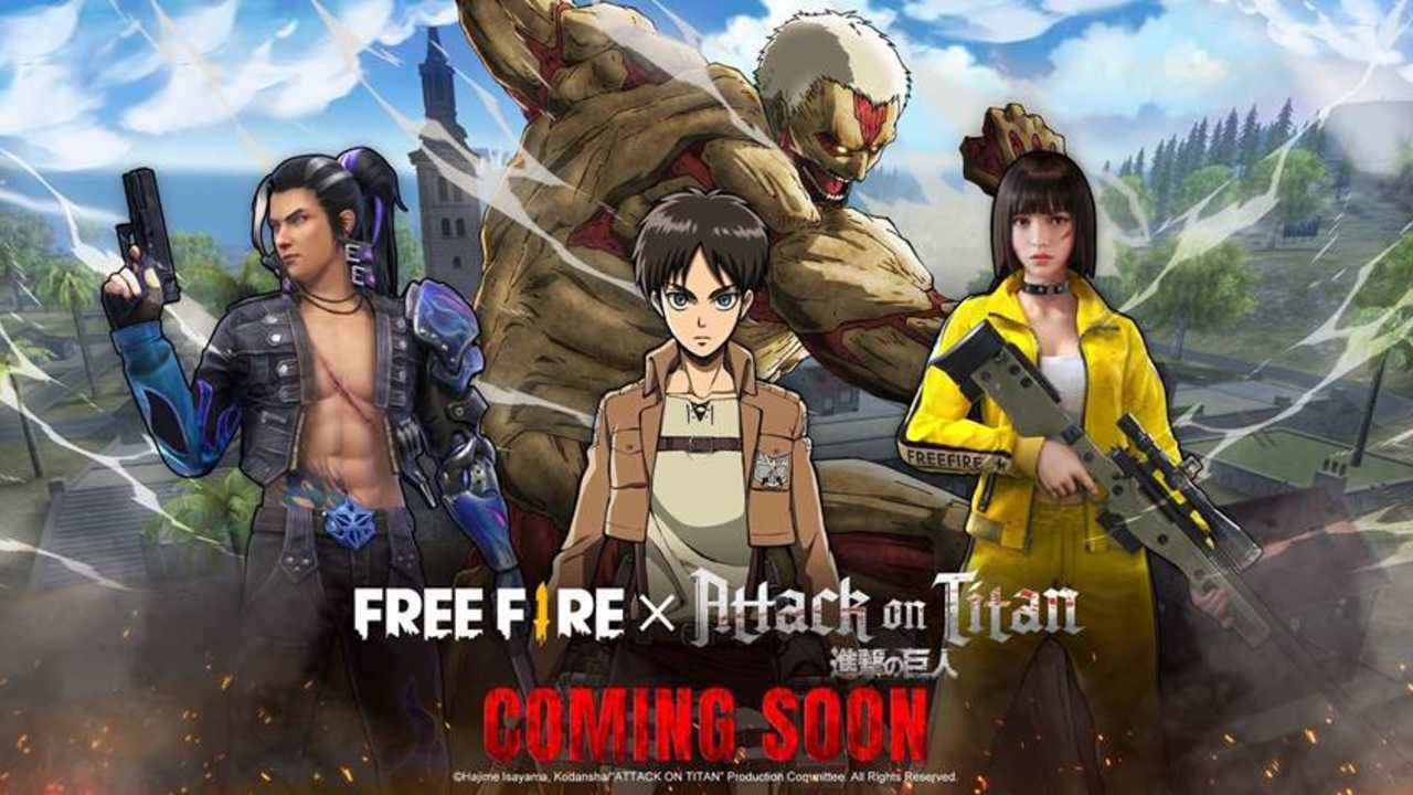 Garena Free Fire to get Attack on Titan crossover event in March