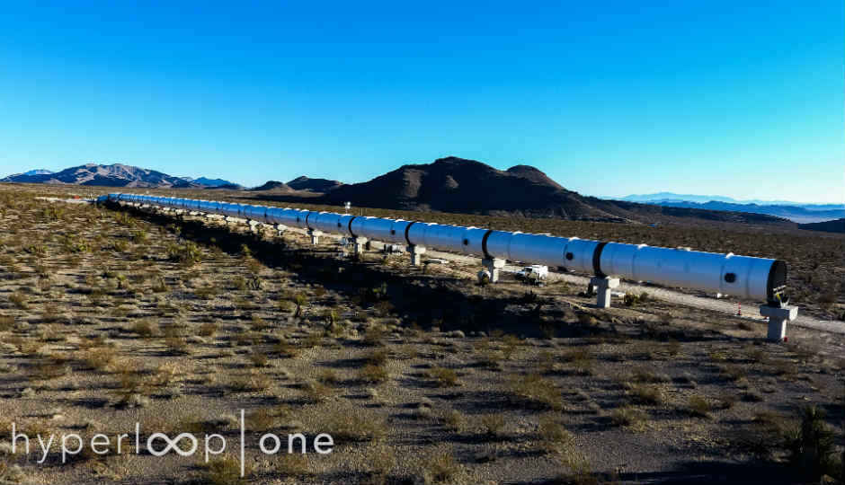This is what Hyperloop One’s DevLoop trial site in Nevada Desert looks like