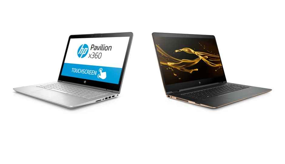HP Pavilion x360, Spectre x360 launched in India, prices start at Rs. 40,290, Rs. 1,15,290 respectively