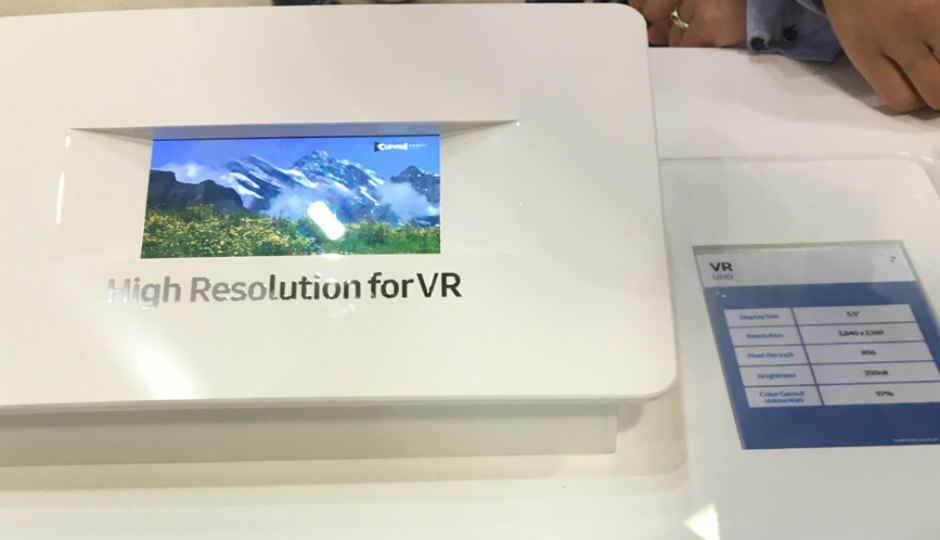 Samsung showcases 4K smartphone display aimed at VR