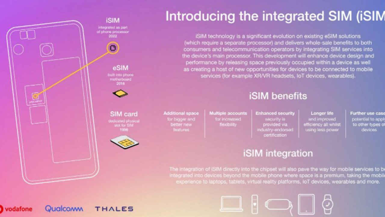 Qualcomm, Vodafone and Thales demonstrate groundbreaking iSIM technology