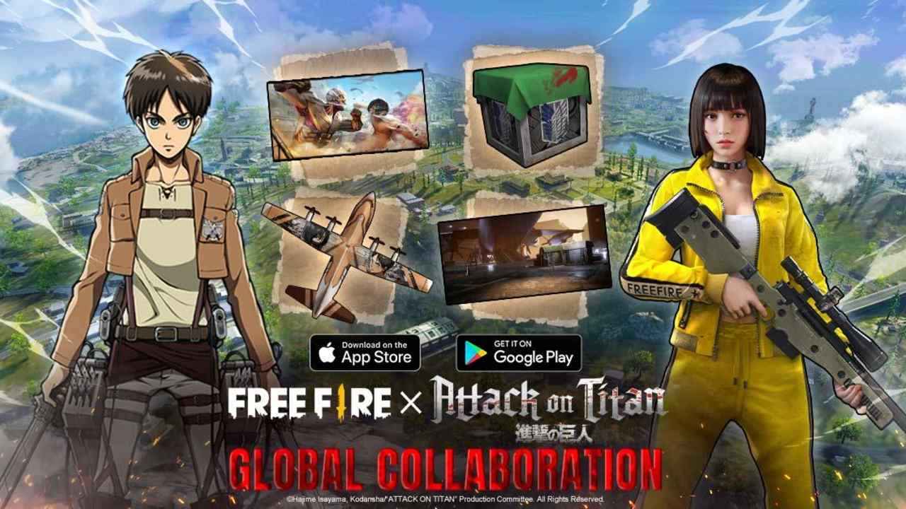 Garena Free Fire x Attack on Titan crossover event set to start today