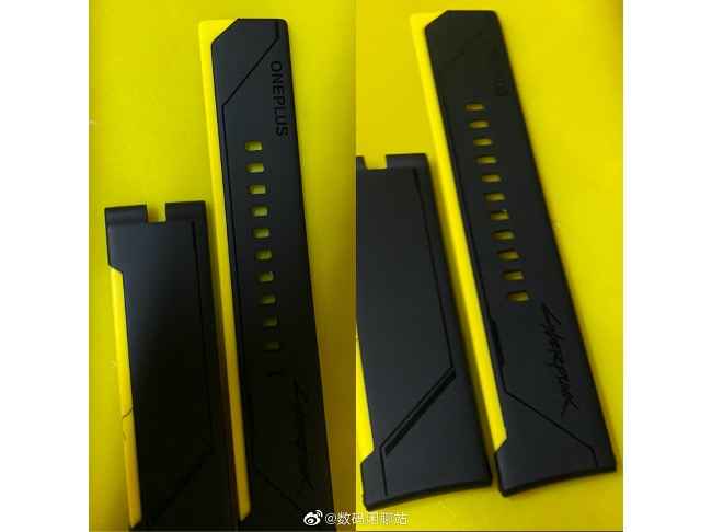 OnePlus Watch Cyberpunk 2077 edition wrist straps leaked