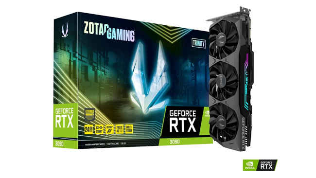 ZOTAC GAMING GeForce RTX 3090 Trinity Graphics Card Ampere