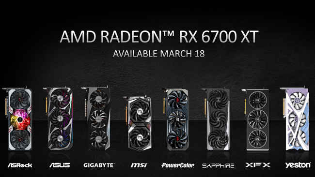 AMD Radeon RX 6700 XT RDNA 2 Graphics Card Launch Date March 18 2021 Price