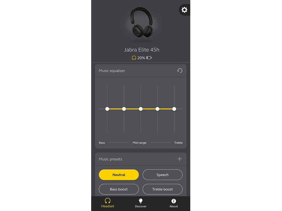 Jabra Elite 45H on-ear headphones