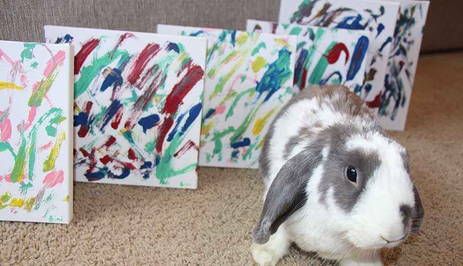 When animals turn to art