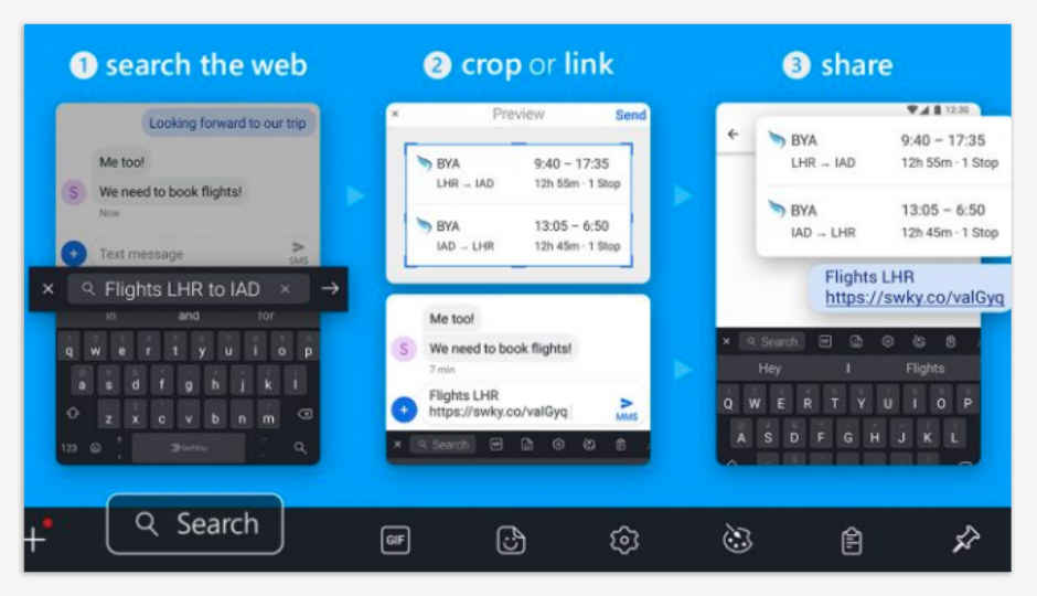 SwiftKey for Android now lets you share anything from keyboard itself