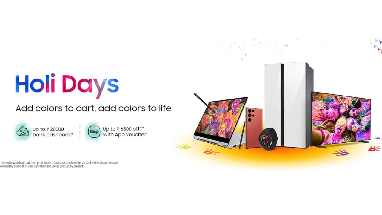 Here are the top 5 products available in Samsung’s Holi Sale