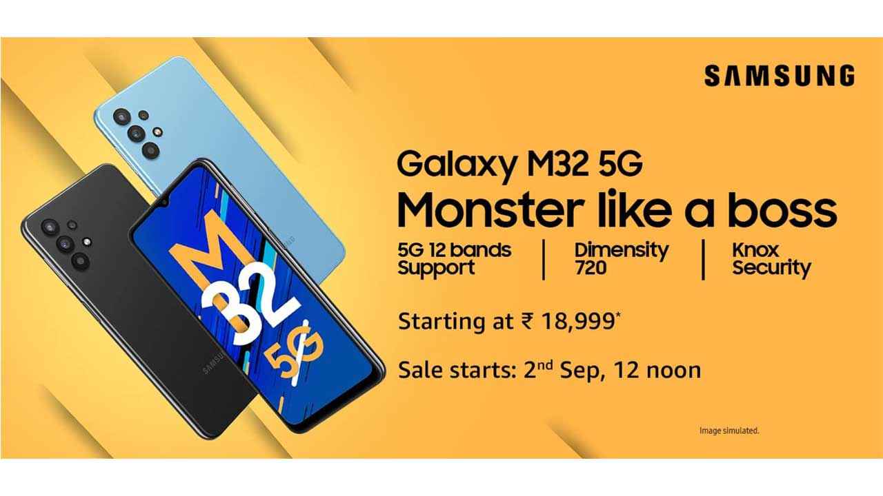 Samsung Galaxy M32 5G featuring Dimensity 720 SoC launched in India