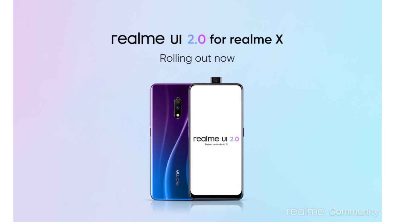 Realme X, 6, 6i to receive Android 11-based Realme UI 2.0 update; Realme Narzo 10A next