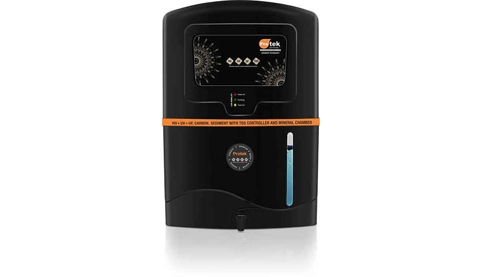 Protek Elite Plus DELUX with Smart Indicator`s 12 RO + UV + UF + TDS Water Purifier (Black)