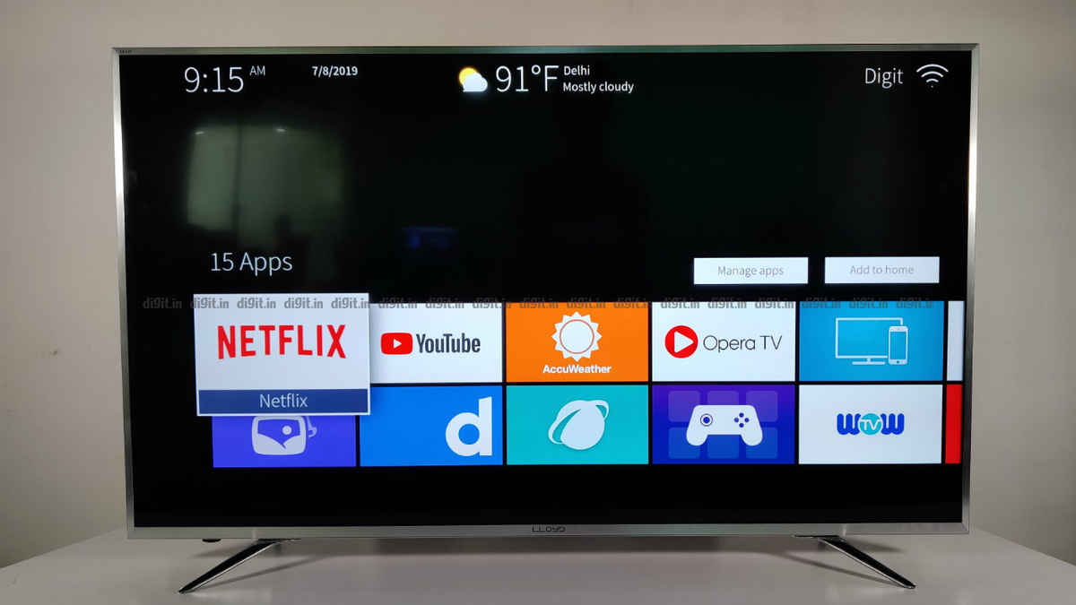 Lloyd 55 Inches 4K Ultra HD LED Smart TV (L55U1X0IV)  Review: Good panel, bleak UI