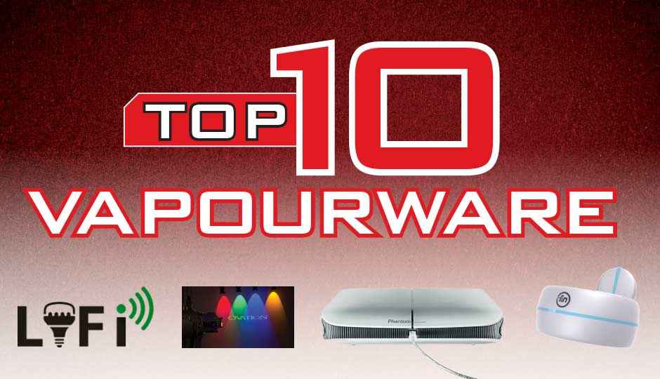 Top 10 vapourware products of all time