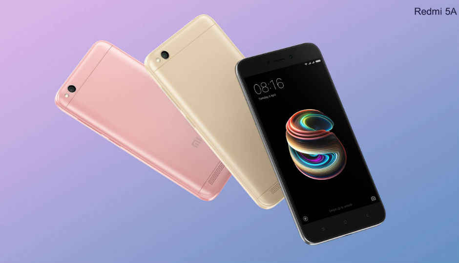 Xiaomi Redmi 5A भारत में लॉन्च, कीमत Rs. 4,999