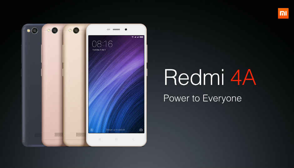 Xiaomi Redmi 4A goes on sale today, will be available in 2GB and 3GB RAM variants