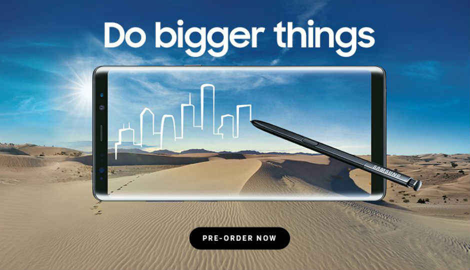 Samsung Galaxy Note 8 with Infinity Display design and dual cameras now available for pre-order on Amazon India