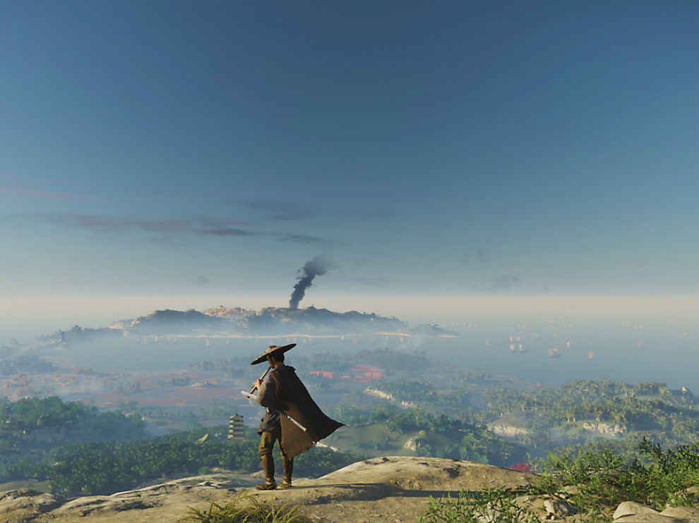 Ghost of Tsushima does not have a mini map.