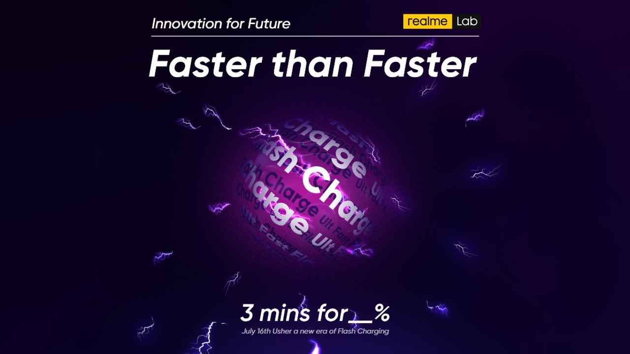 Realme to unveil next-generation fast charging solution on July 16