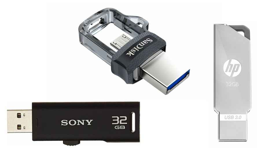 Best pen drive deals on Paytm Mall: Discounts on SanDisk, HP, and more