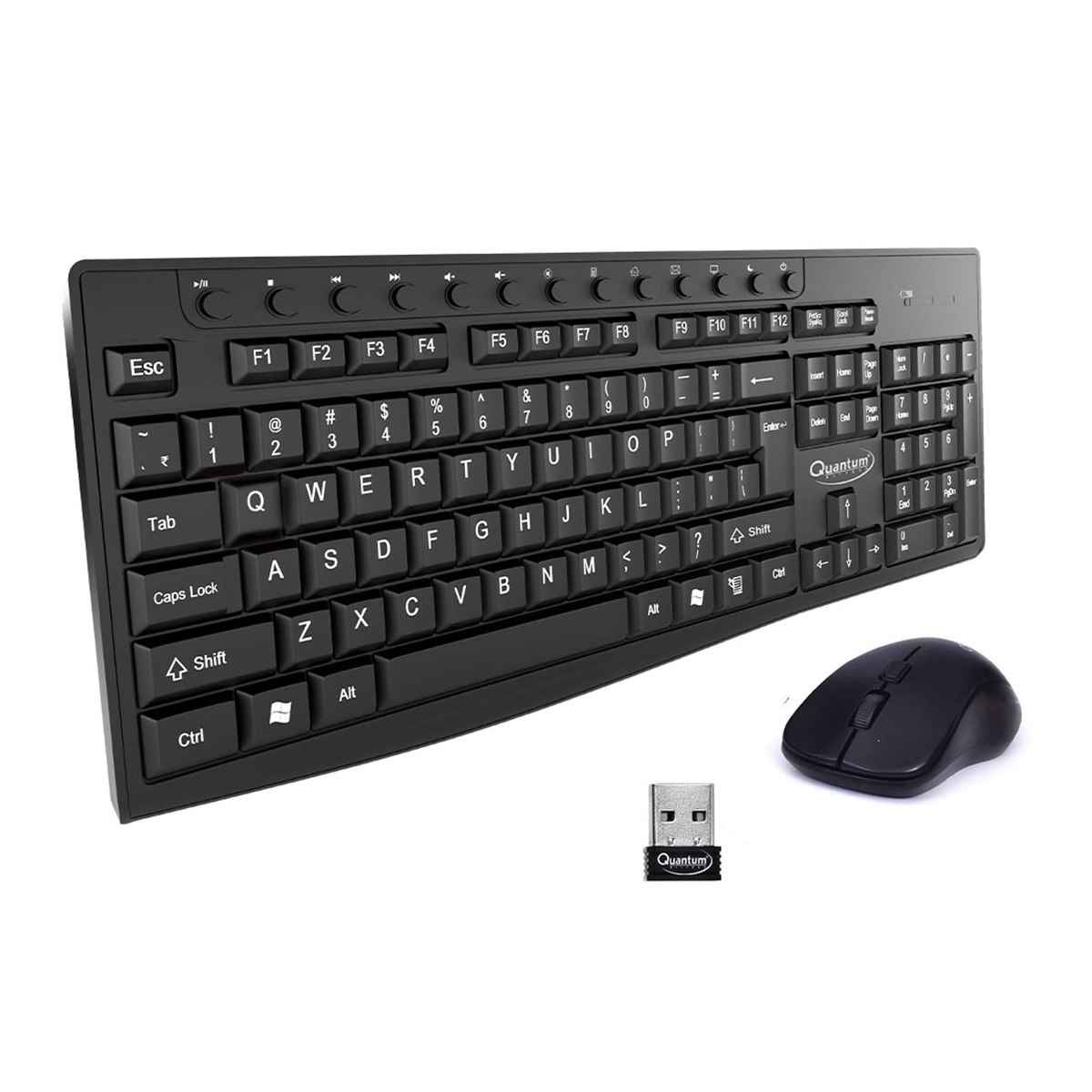 Quantum QHM9700 Wireless Multimedia Keyboard and Mouse Combo