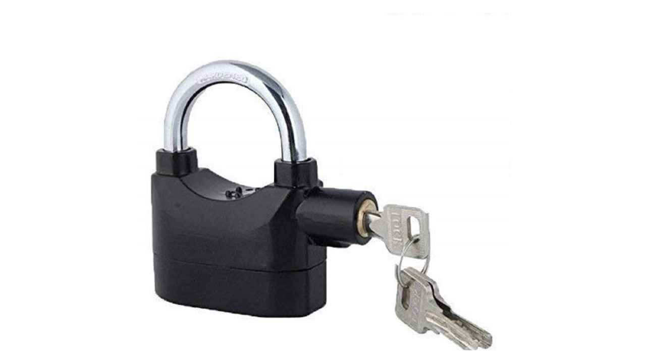 Padlocks with theft alarm to secure your two-wheelers